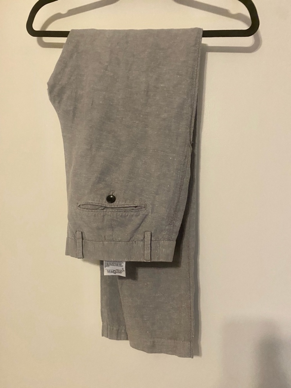 Banana Republic Blue Gray Cotton Kentfield Pant SZ 32 X 32